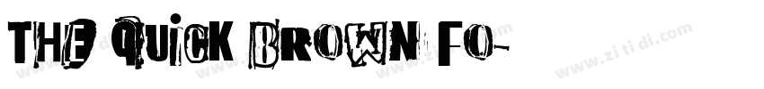 the quick brown fo字体转换